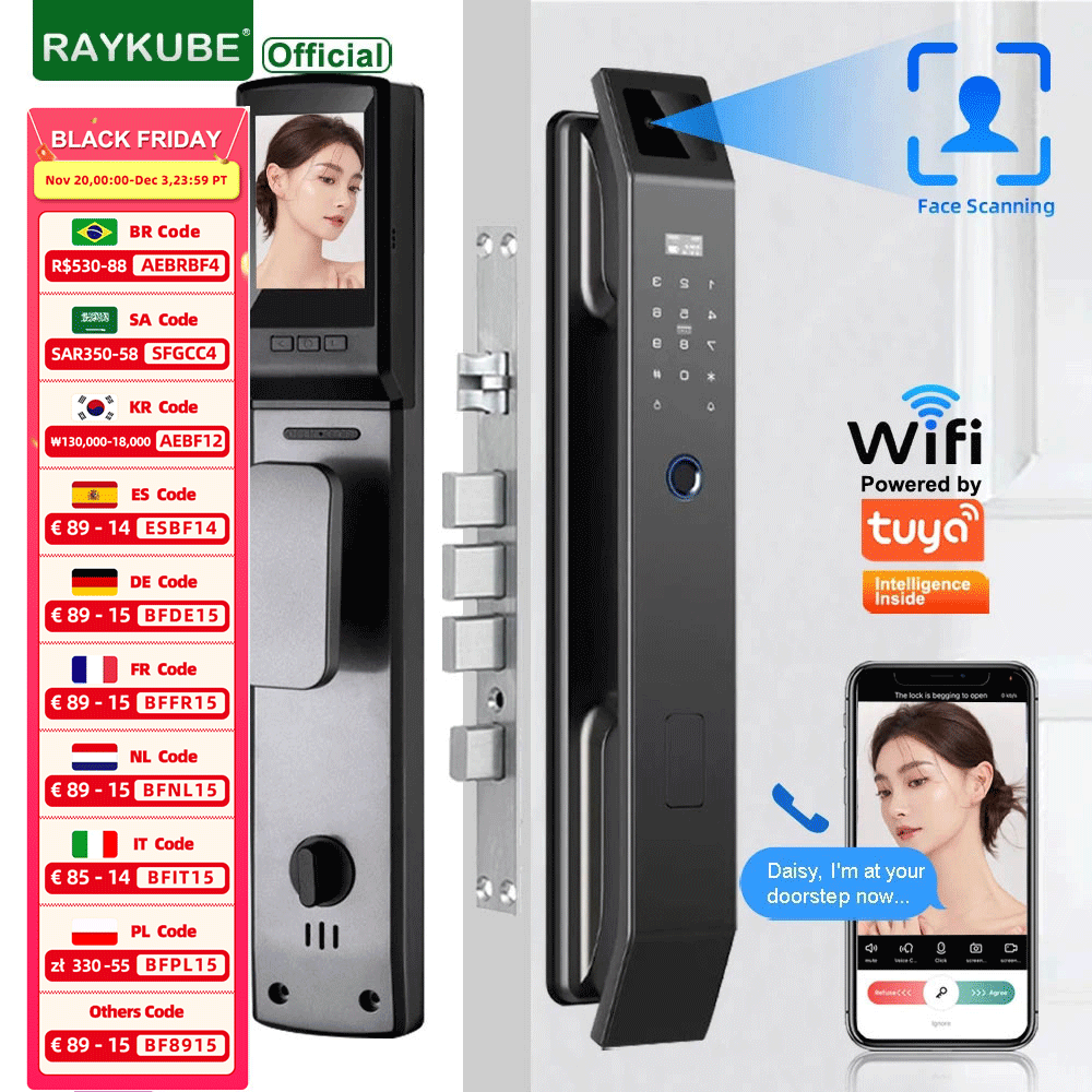 Graded Card Display - RAYKUBE DF14 Tuya WiFi 3D Face