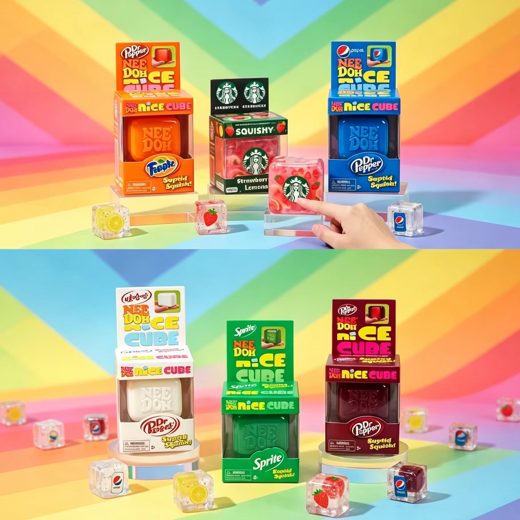 Schylling NeeDoh Nice Cube Squ - Fidget Cube Original recension och pris