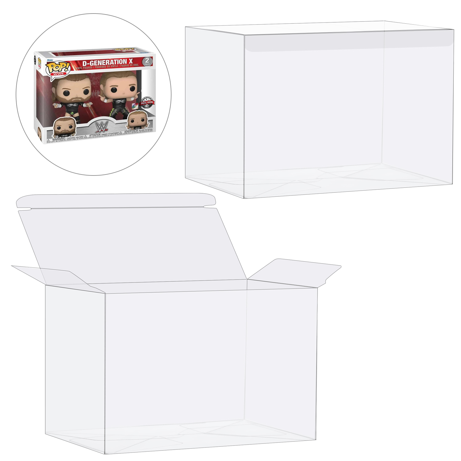 HIGOPLAY 2 in 1 Pack Protectiv - Funko Pop Protector recension och pris