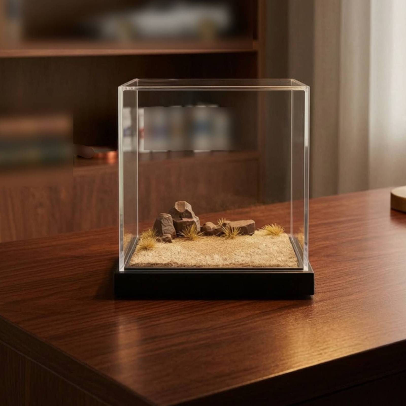 Miniature Scene Platform Clear - Display Case Acrylic recension och pris