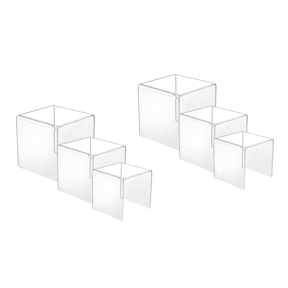 Clear Acrylic Display Risers f - Display Risers Set recension och pris