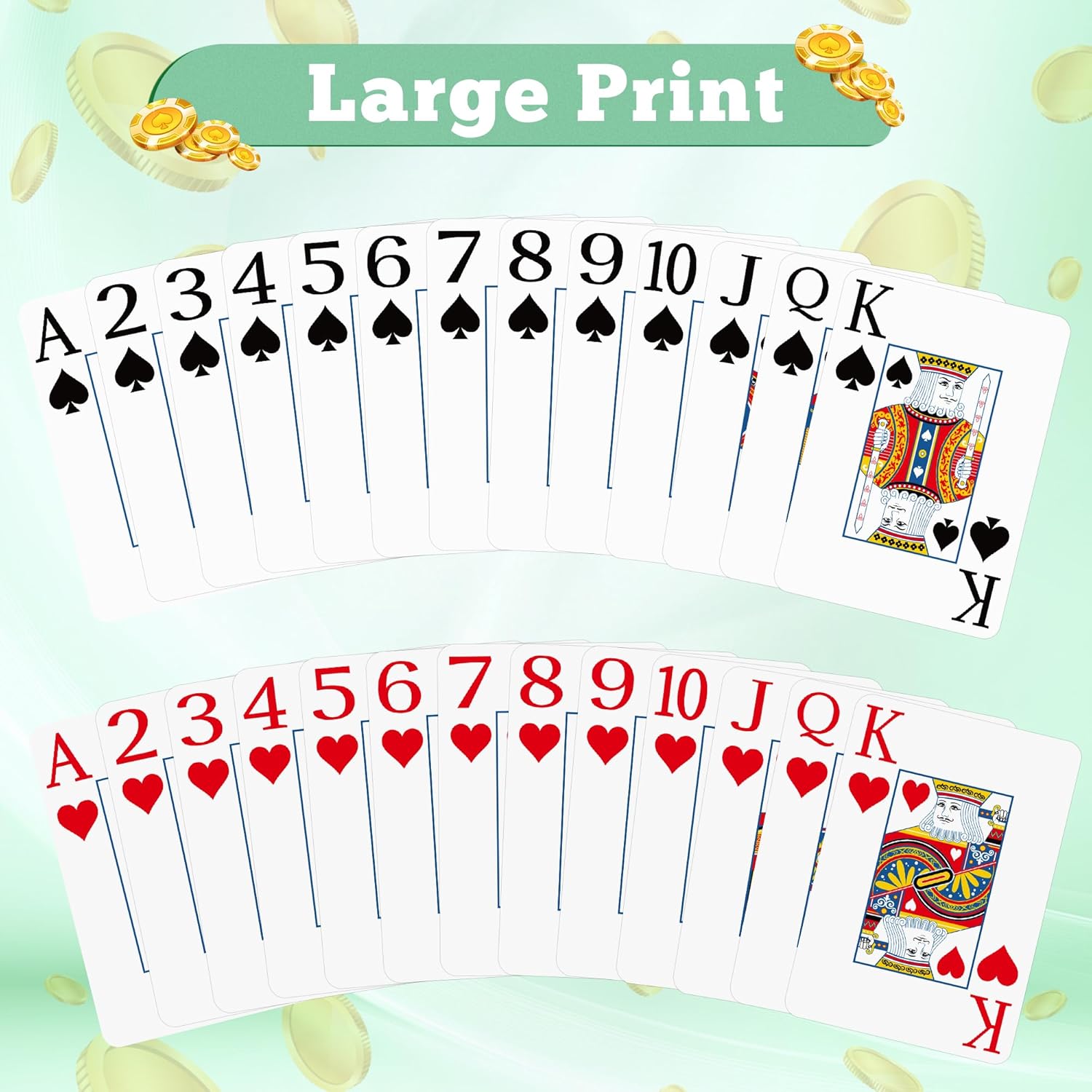 2 Pack Playing Cards | Large P - Graded Card Display recension och pris