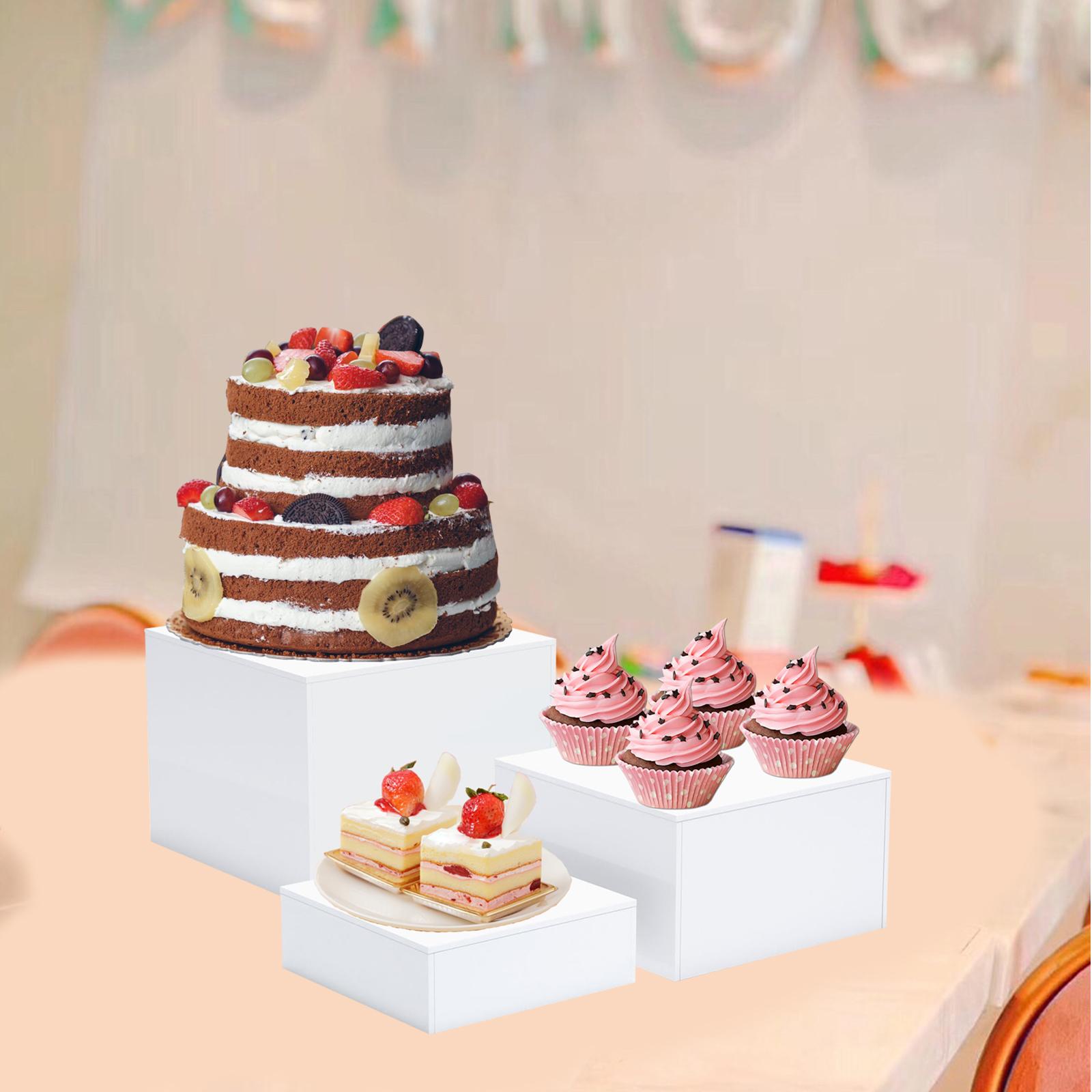 3x Buffet Risers Multi Use Dis - Display Risers Set recension och pris