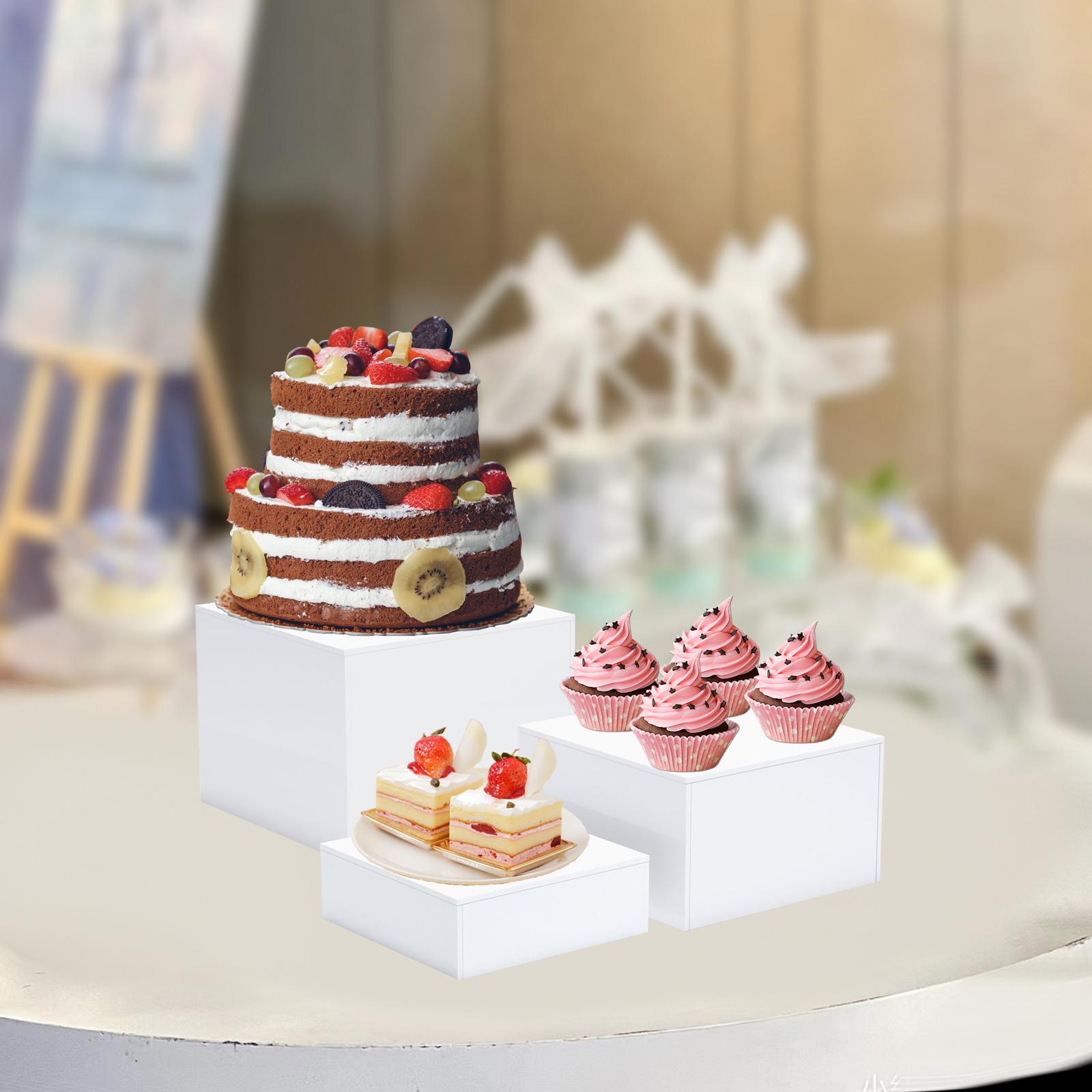3x Buffet Risers Multi Use Dis - Display Risers Set recension och pris