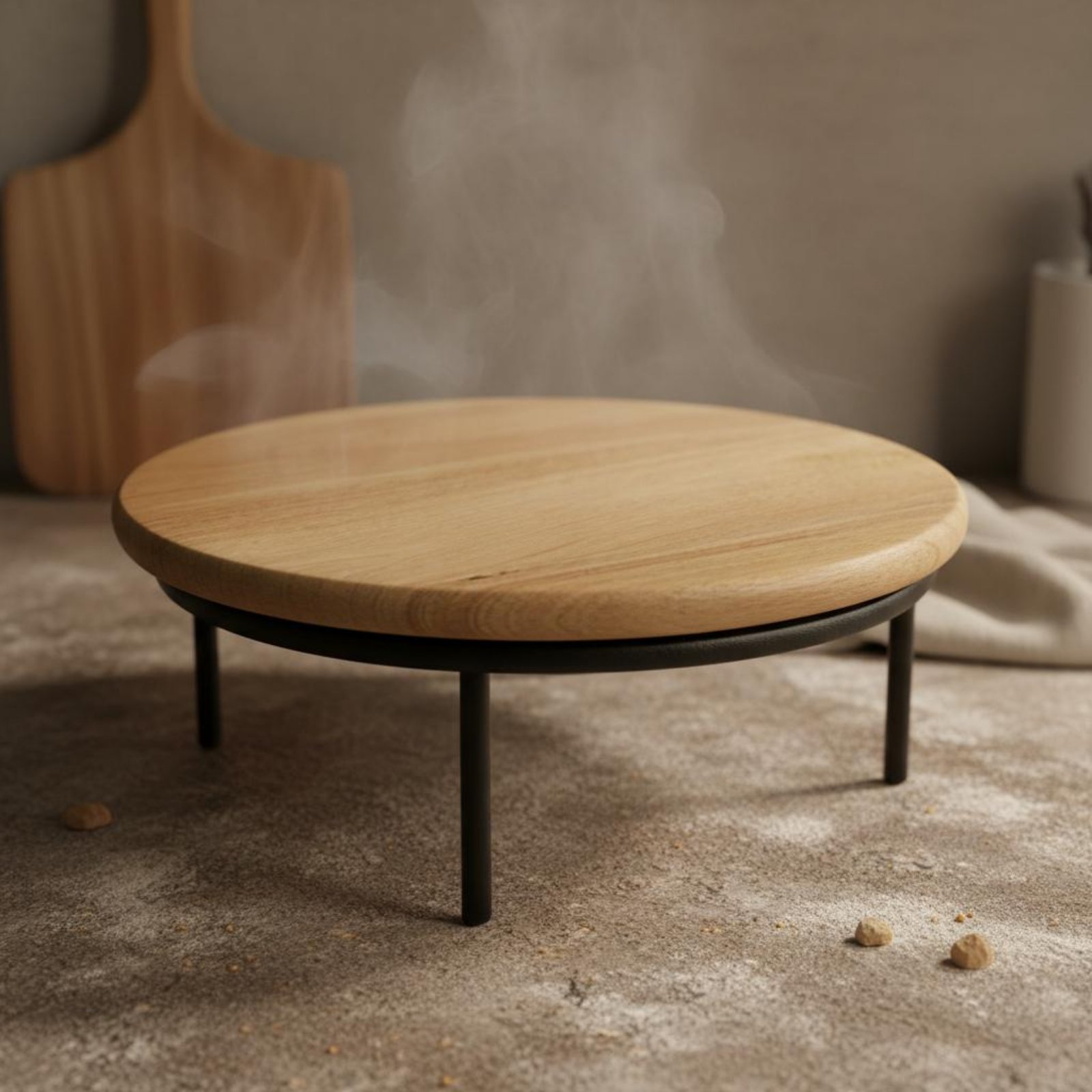 Pizza Stand Retro Design Round - Display Risers Set recension och pris