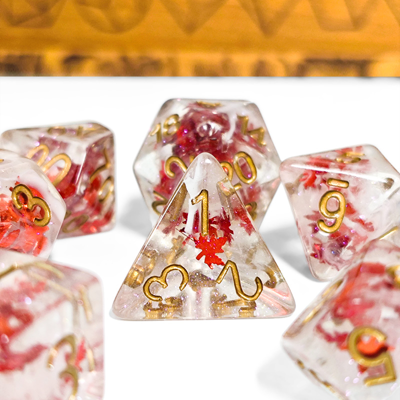 7PCS DND Dices Transparent Res - Graded Card Display recension och pris