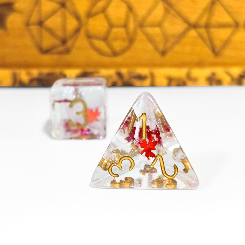 7PCS DND Dices Transparent Res - Graded Card Display recension och pris