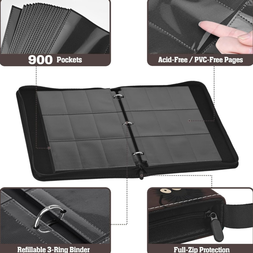 900 Pockets Card Binder Album  - Card Penny Sleeve recension och pris