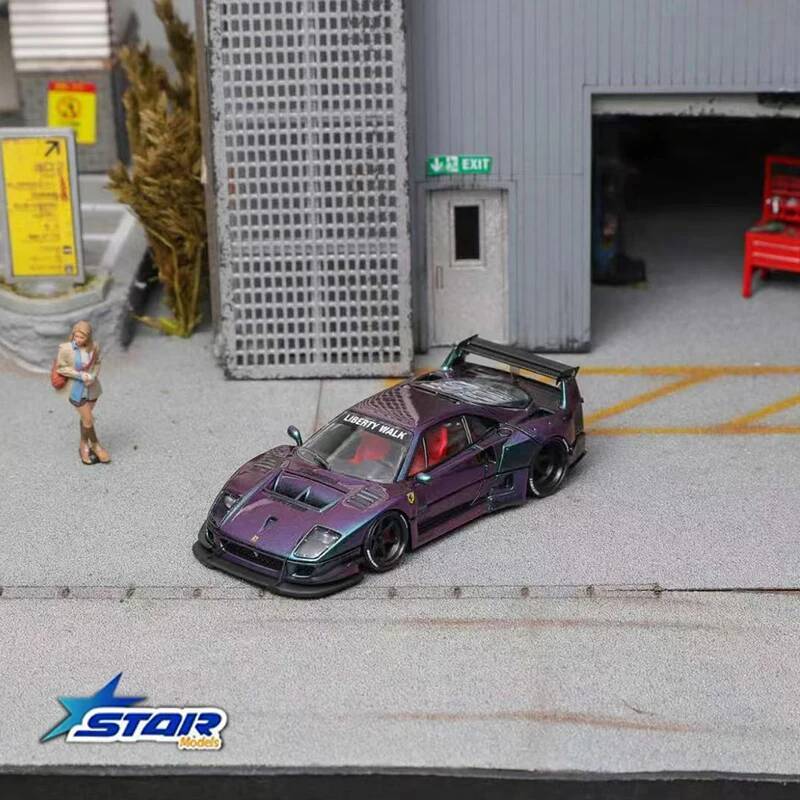 STAR 1:64 LBWK F40 Ice Blue Ma - Die Cast Car 1 64 recension och pris