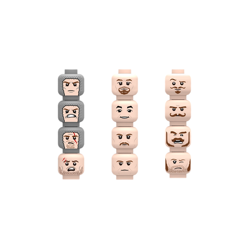 Injured Emotional Face Heads B - Lego Minifigure Holder recension och pris